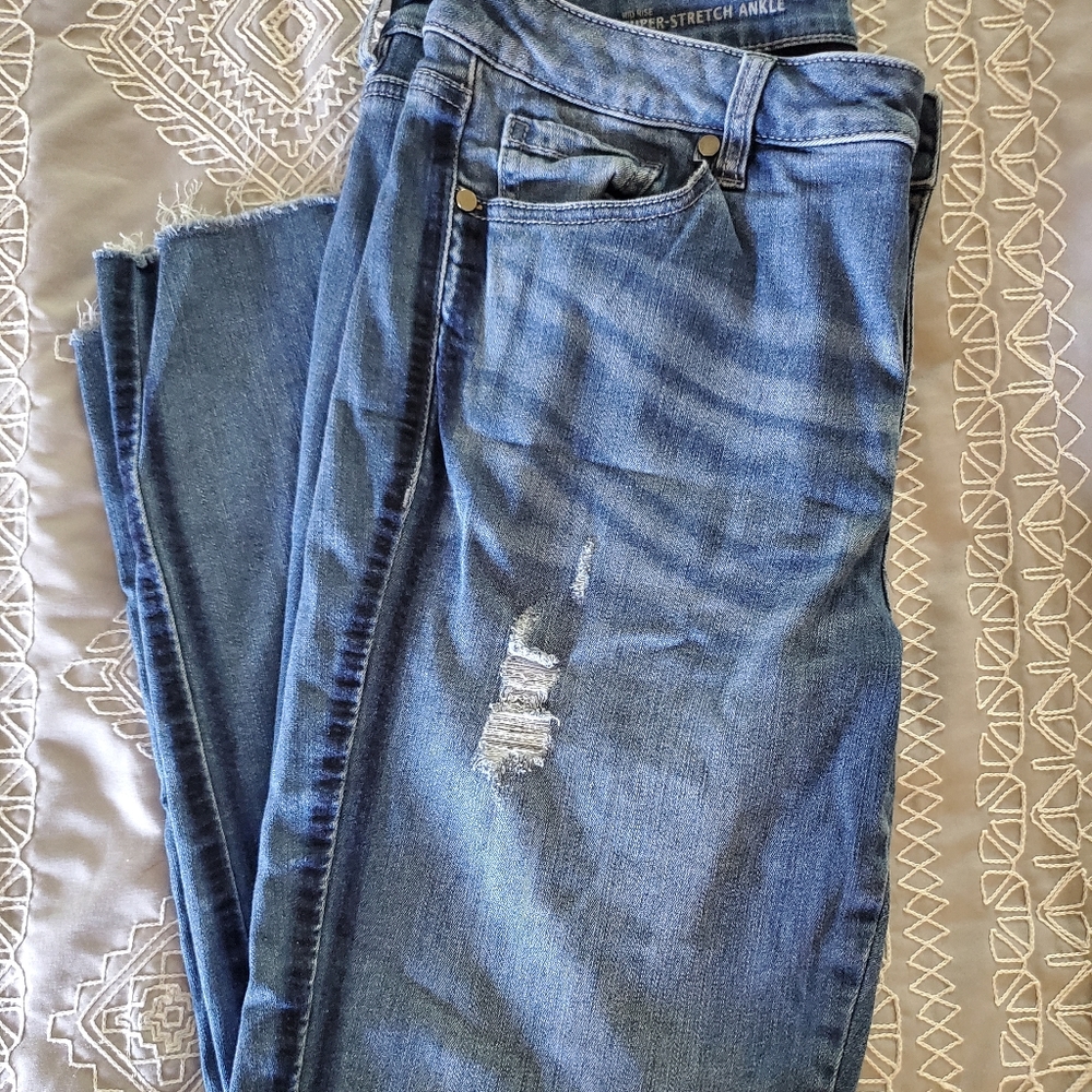 Lane Bryant Super Stretch Ankle Jeans 14